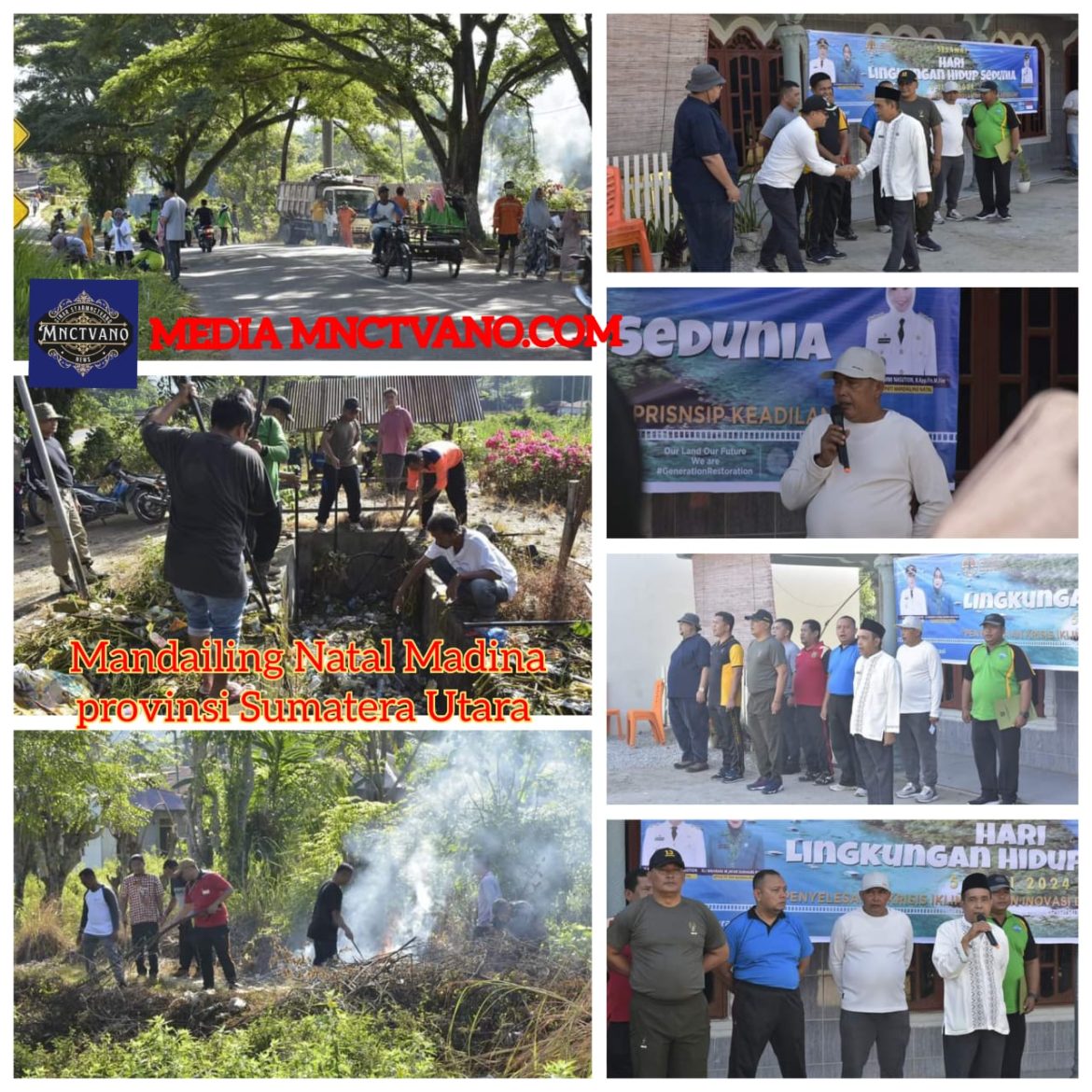 Peringati Hari Lingkungan Hidup Sedunia, Pemkab Madina Bersihkan Saluran Irigasi