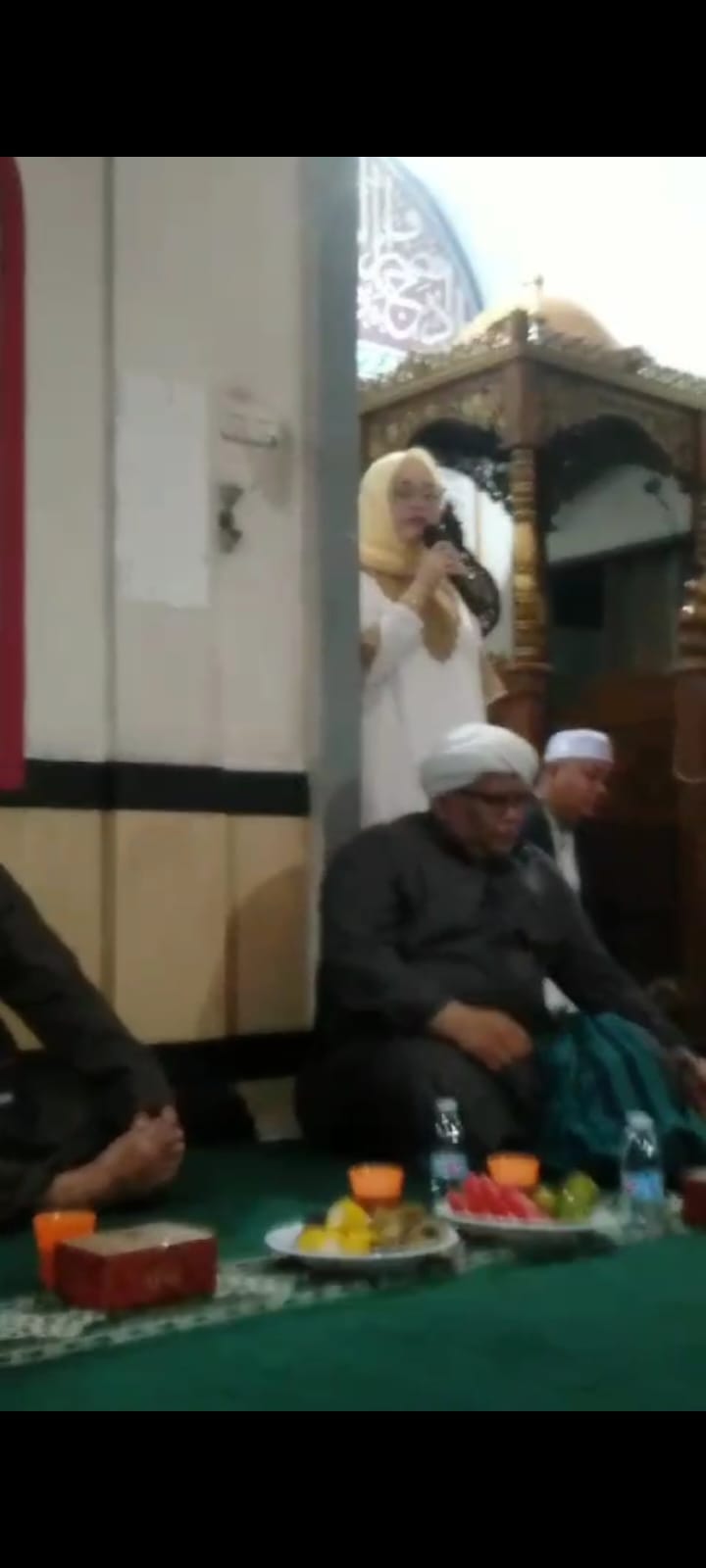 Peringatan Tahun Baru Islam 1446 H Mesjid Al-Muhajirin Di Hadiri calon Wakil Bupati Banyuasin Neta Indiata,SP