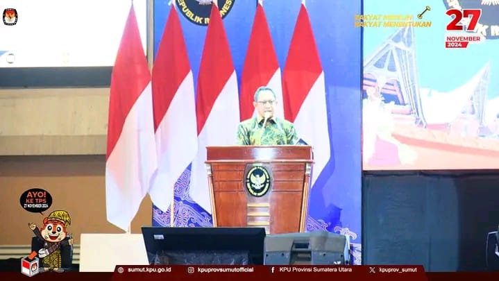 Rakor KPU Provinsi Sumut Kesiapan Penyelenggaraan Pilkada Serentak Tahun 2024.