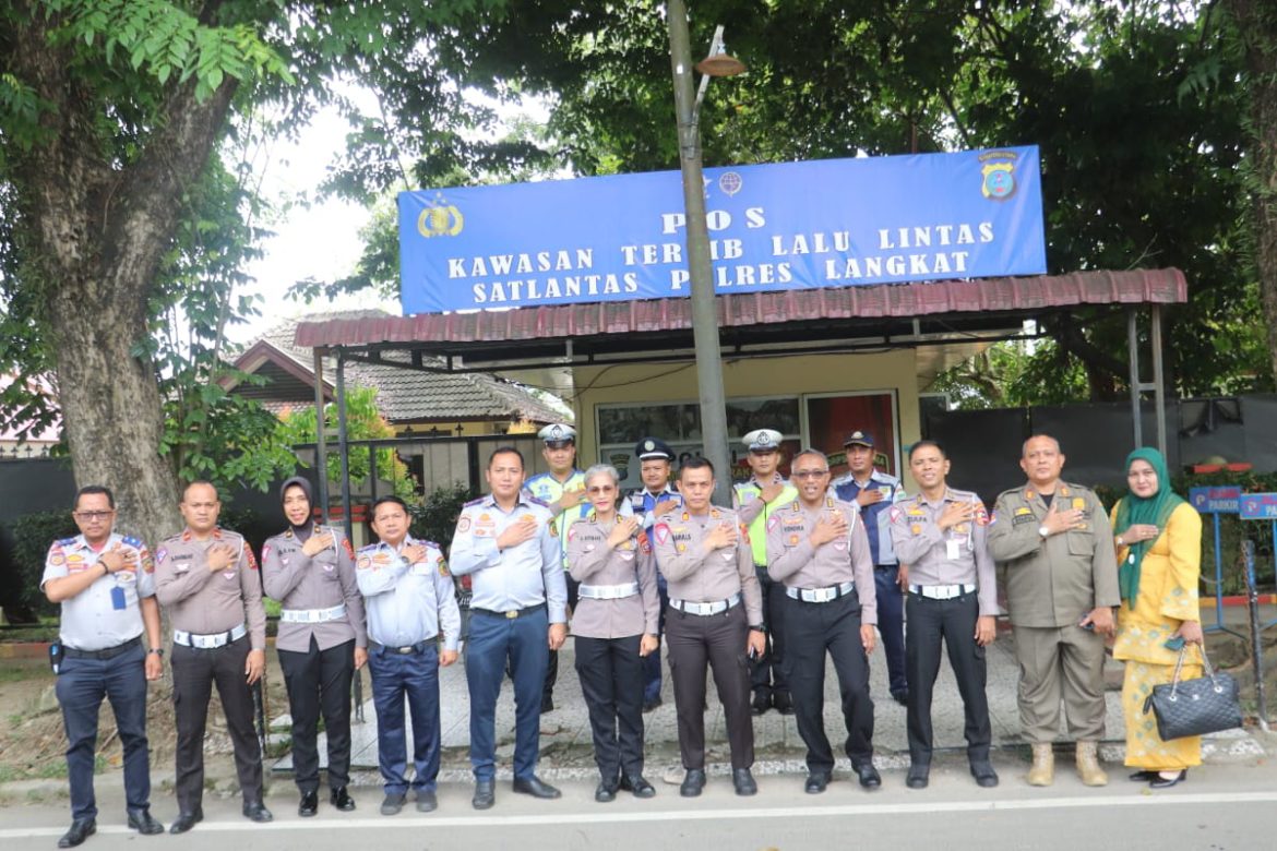 Polres Langkat ikuti penilaian Revitalisasi Kawasan Tertib Lalulintas