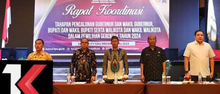 KPU Provinsi Sumut Gelar Rakor Tahapan Pencalonan Kepala Daerah Dalam Pemilihan Serentak Tahun 2024