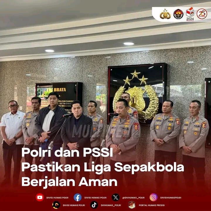Polri Dan PSSI Pastikan Liga Sepakbola Berjalan Aman.