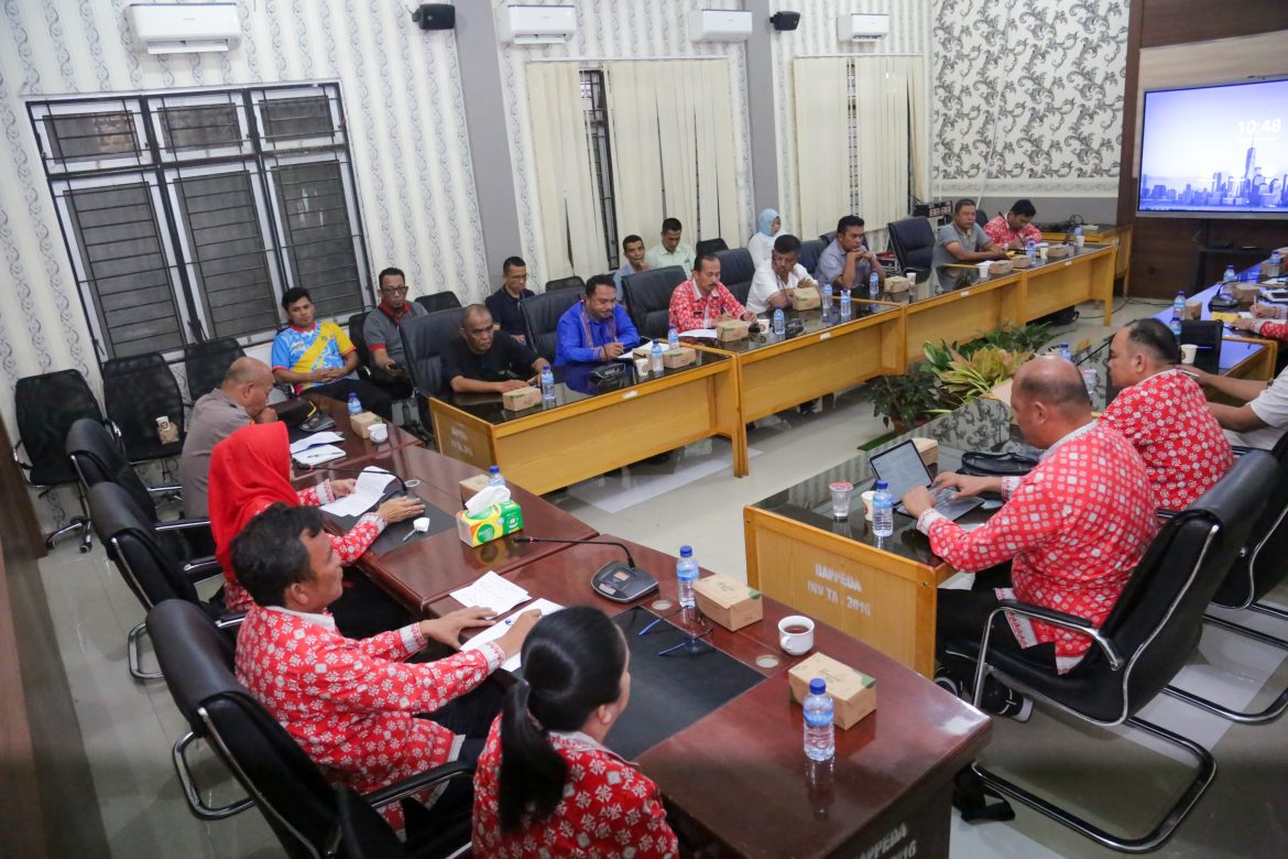 Rapat Persiapan PON XXI Aceh-Sumut Tahun 2024, di Pematangsiantar.