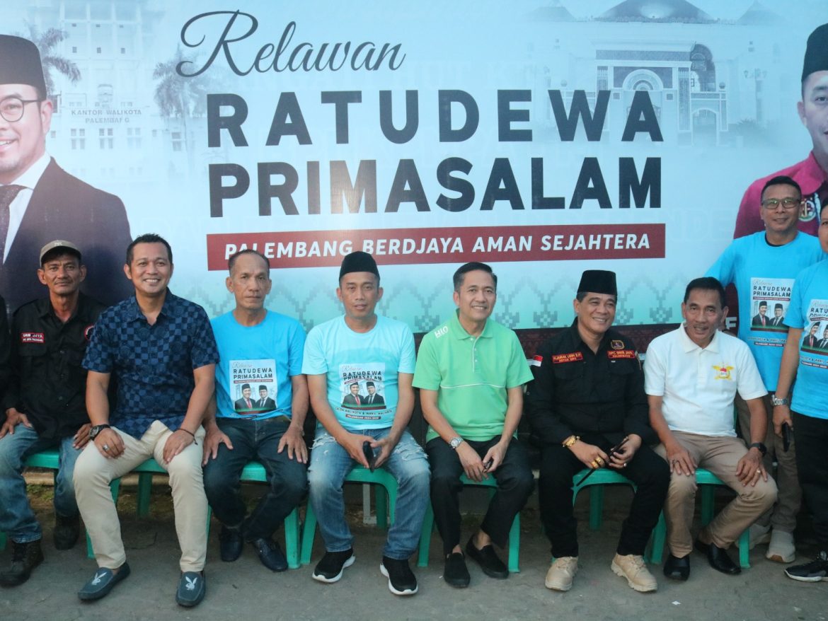 Bakal Calon Walikota Palembang Sambangi Posko pemenangan Pertama.