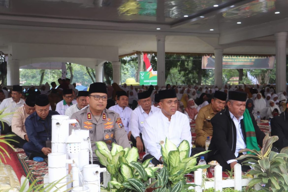 Kapolres Langkat Hadiri Safari Dakwah dan Tabligh Akbar “Merajut Ukuwah Spirit PON 2024”