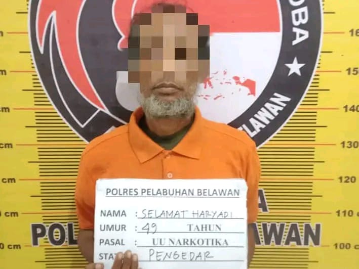 “Satuan Narkoba Polres Pelabuhan Belawan Tangkap Terduga Pengedar Narkoba di Tanjung Mulia”.