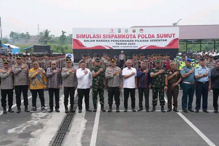 Gelar Sistem Pengamanan Kota Polda Sumut Jamin Keamanan Pilkada 2024″.