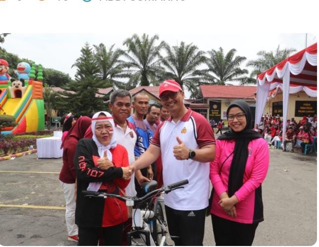 Polres Langkat meriahkan HUT Kemerdekaan RI ke-79 Gelar Berbagai Perlombaan