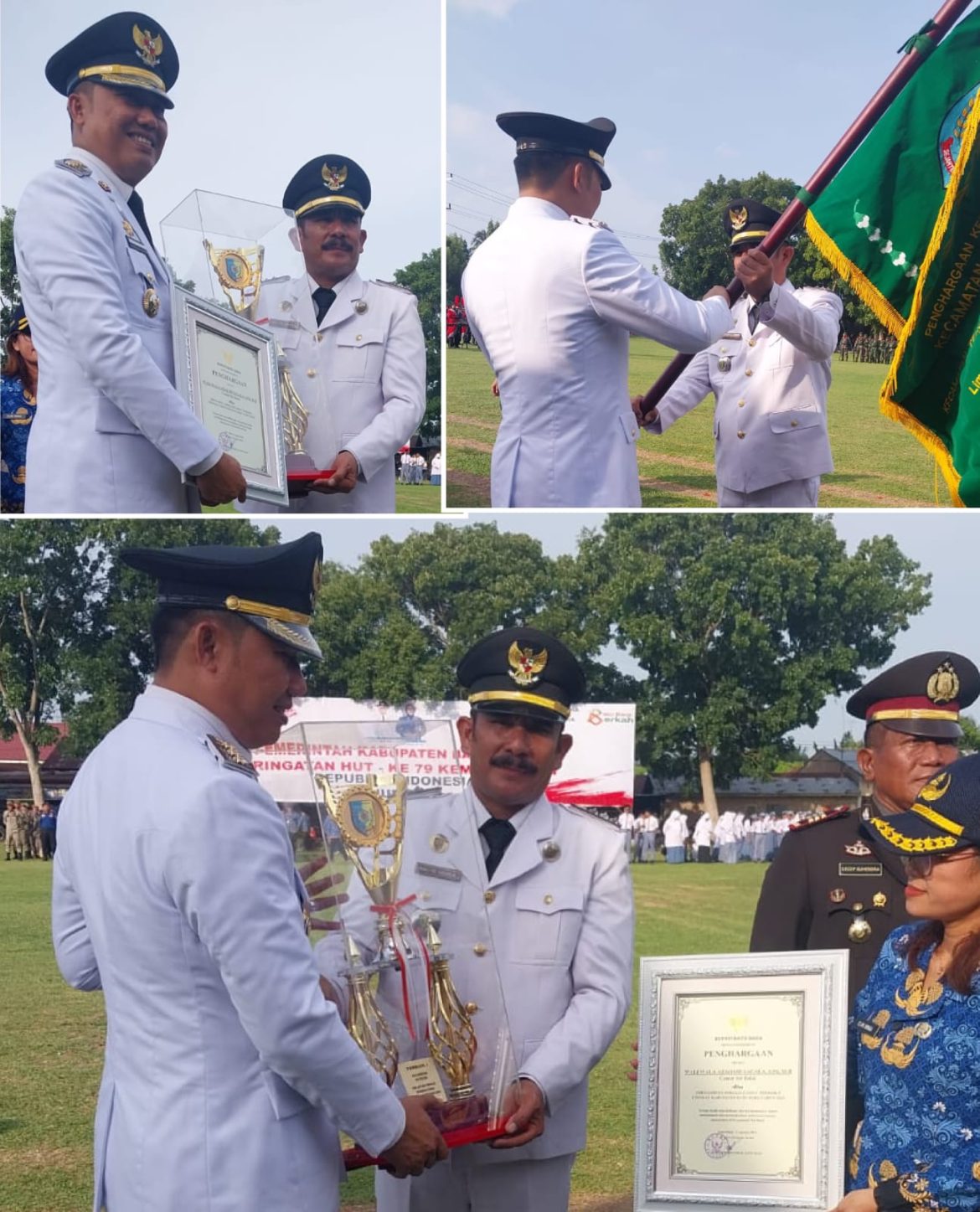 Pj Bupati Batu Bara Serahkan Piagam Penghargaan Kepada Camat Sei Balai, “Tunggul Kecamatan Terbaik Tingkat Kabupaten Batu Bara”