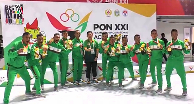 Tim Barongsai Sumut Sumbang Emas Keempat Pada PON ke-XXI  2024.