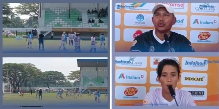Pelatih Tim Sepakbola Putri  Sumut Akui Keunggulan Tim Jawa Barat