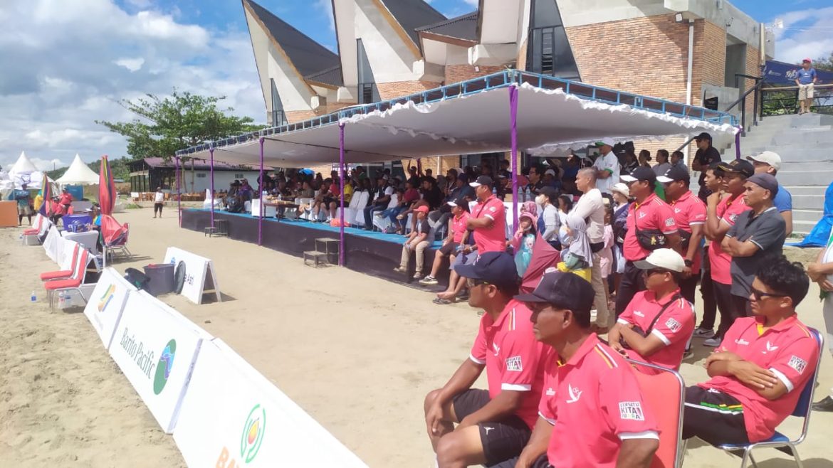 Venue Voli Pantai PON XXI Aceh-Sumut Sangat Unik di Kaldera Toba