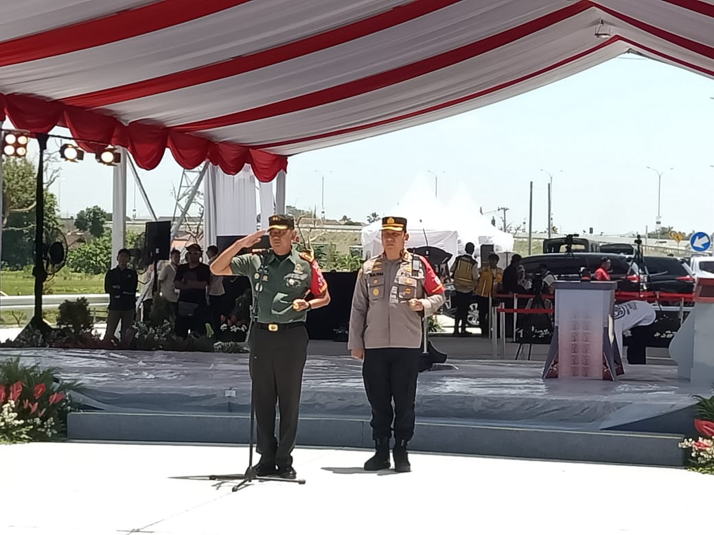Dandim Boyolali Pastikan Kesiapan Personil Pengamanan VVIP Di Exit Tol Banyudono