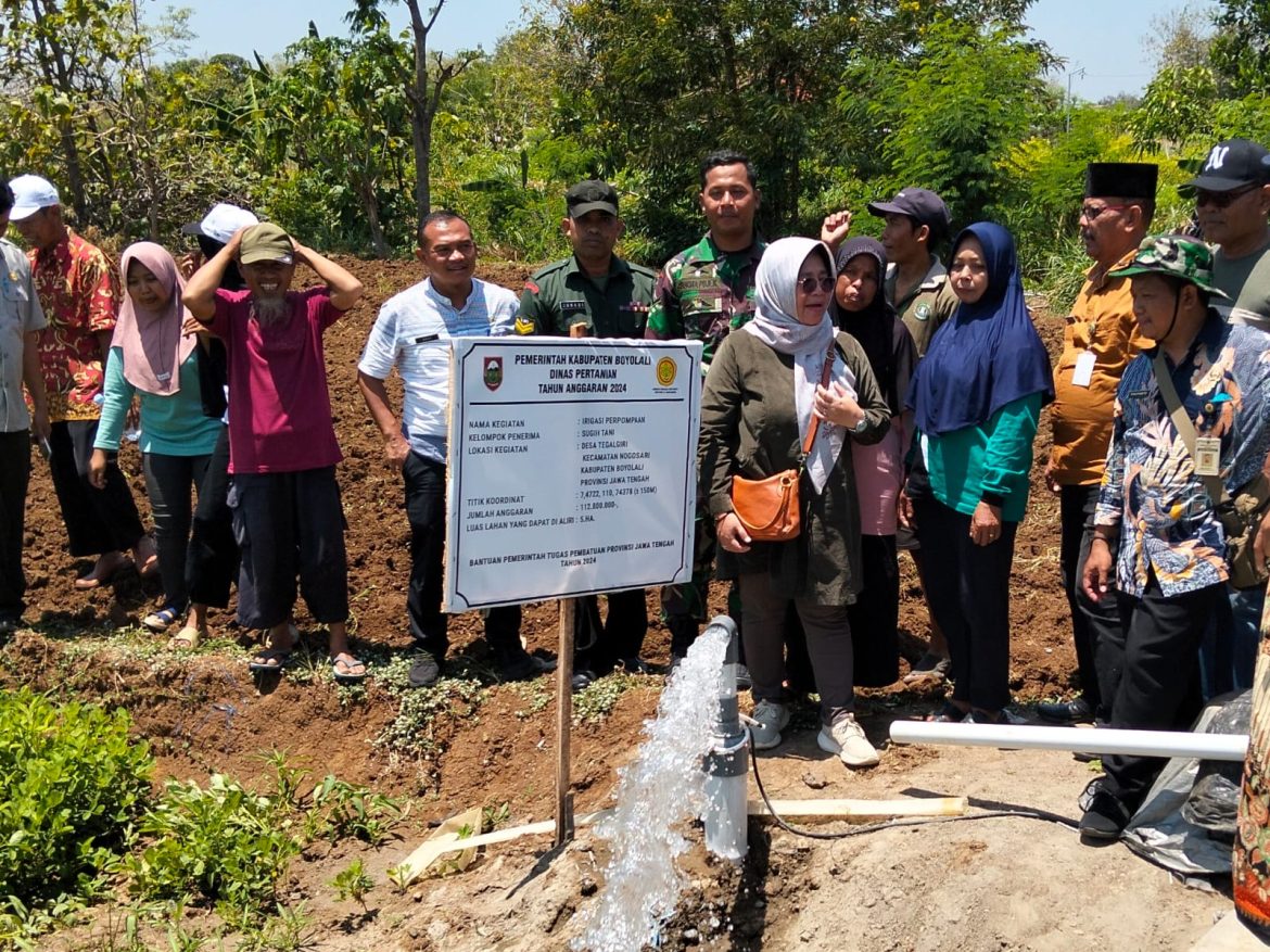 Babinsa Nogosari Lakukan Pengecekan Irigasi Pompa