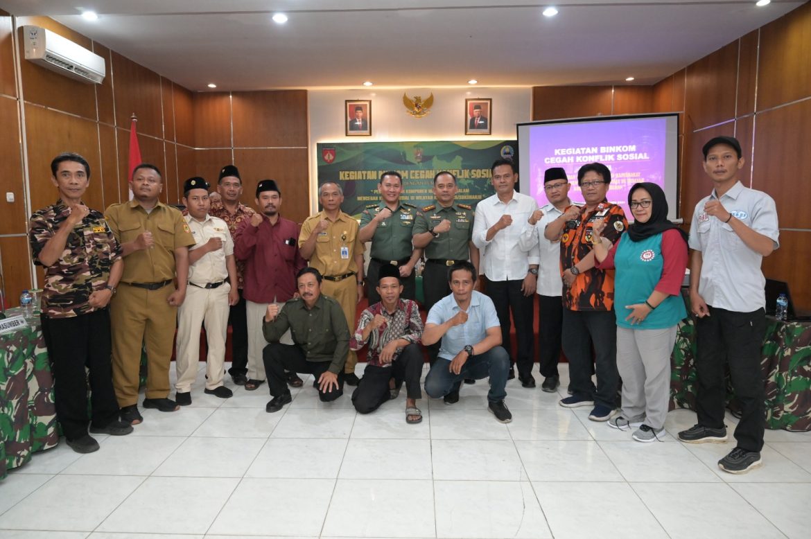 Kodim 0726/Sukoharjo Binkom Cegah Konflik Sosial Di Sukoharjo