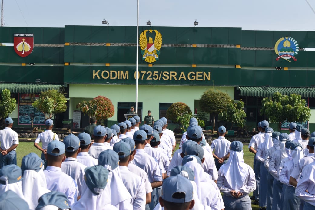 Kodim Sragen Gelar Lomba PBB piala Panglima TNI bagi Pelajar SLTA Se Kabupaten