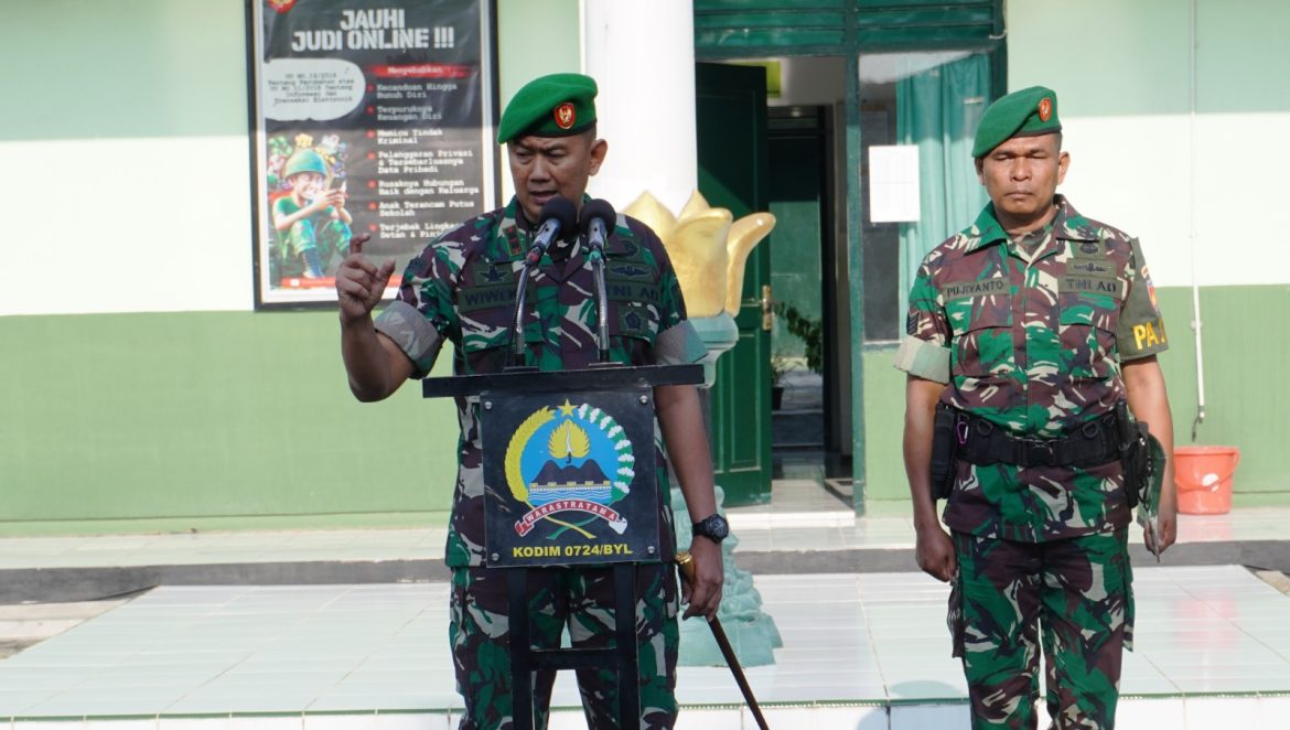 Dandim Boyolali Apelkan Anggota Untuk Kesiapan HUT Ke-79 TNI di Jakarta