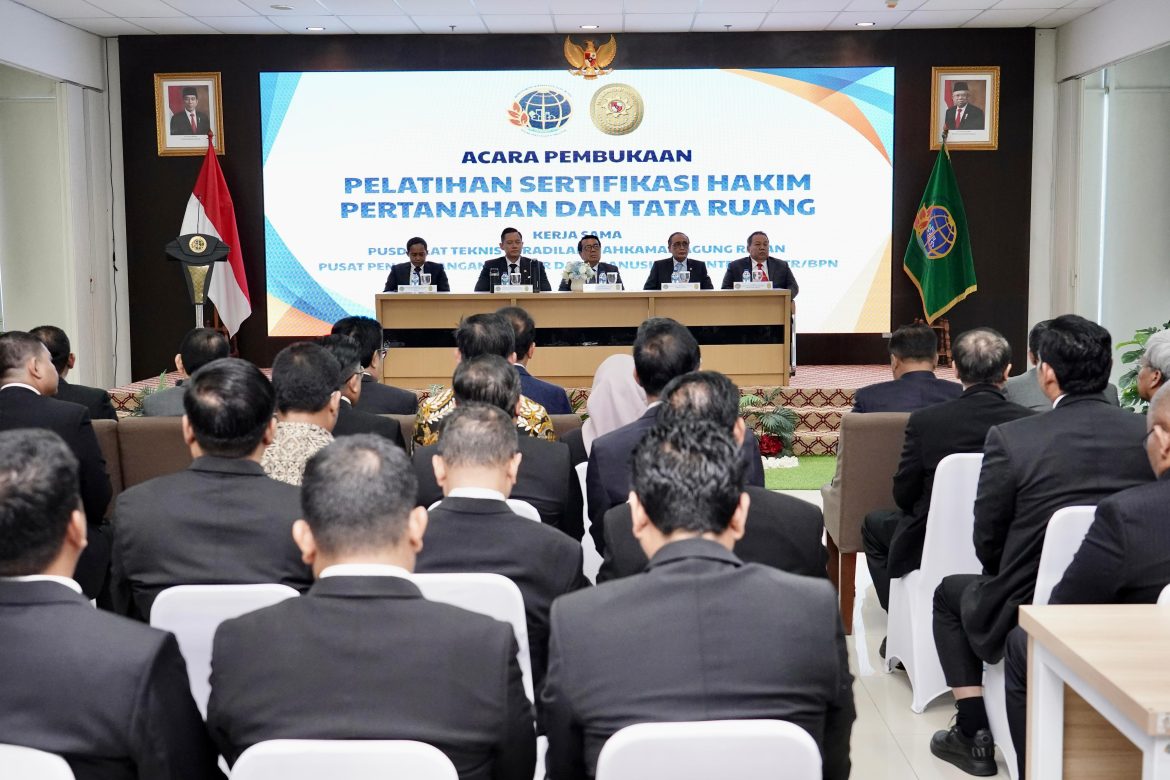 Gelar Sertifikasi Hakim Bersama Mahkamah Agung, Menteri AHY Tekankan Pentingnya Kolaborasi untuk Hadirkan Keadilan bagi Masyarakat