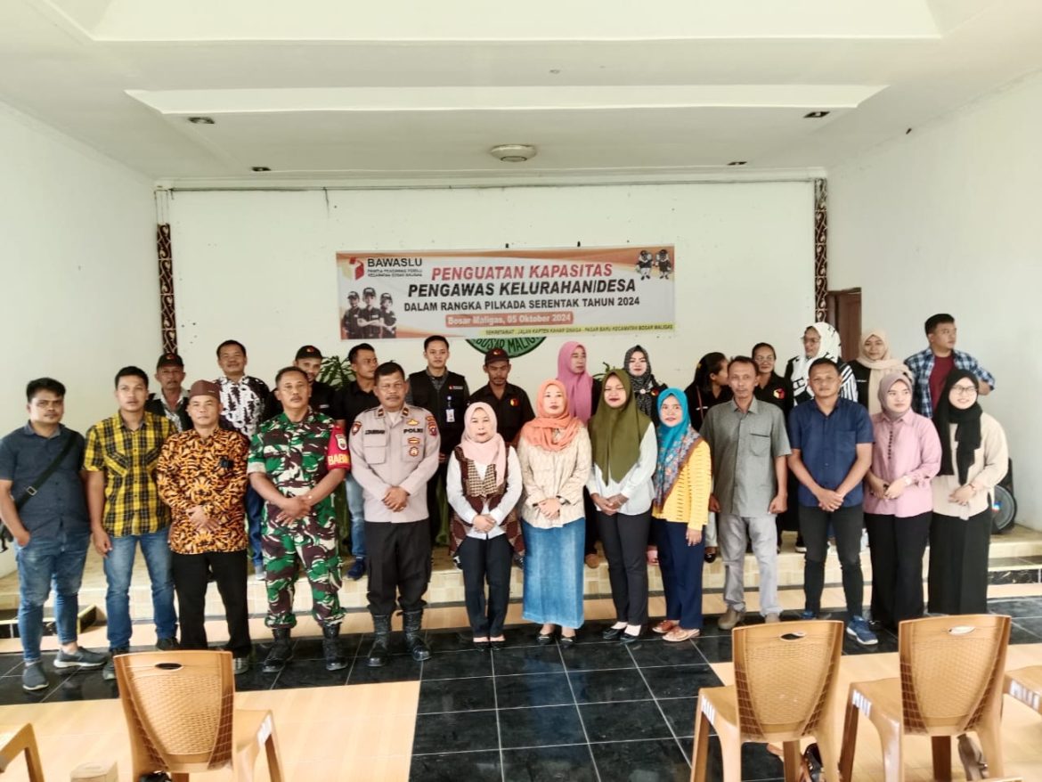 Kapolsek Bosar Maligas Hadiri Peningkatan Kapasitas Pengawasan Pilkada Serentak 2024, Sinergi Pengawas dan Aparat Keamanan