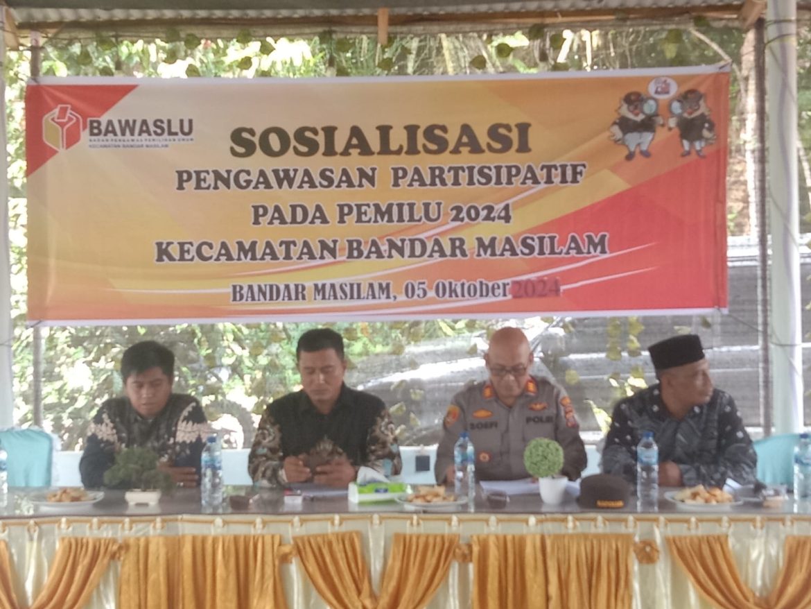 Kapolsek Perdagangan Sosialisasikan Pengawasan Partisipatif Jelang Pemilu 2024