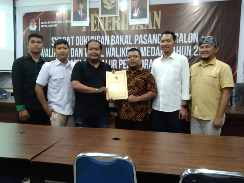 KPU Medan Nyatakan Tiga Pasangan Calon Wali Kota dan Wakil Wali Kota Memenuhi Syarat.
