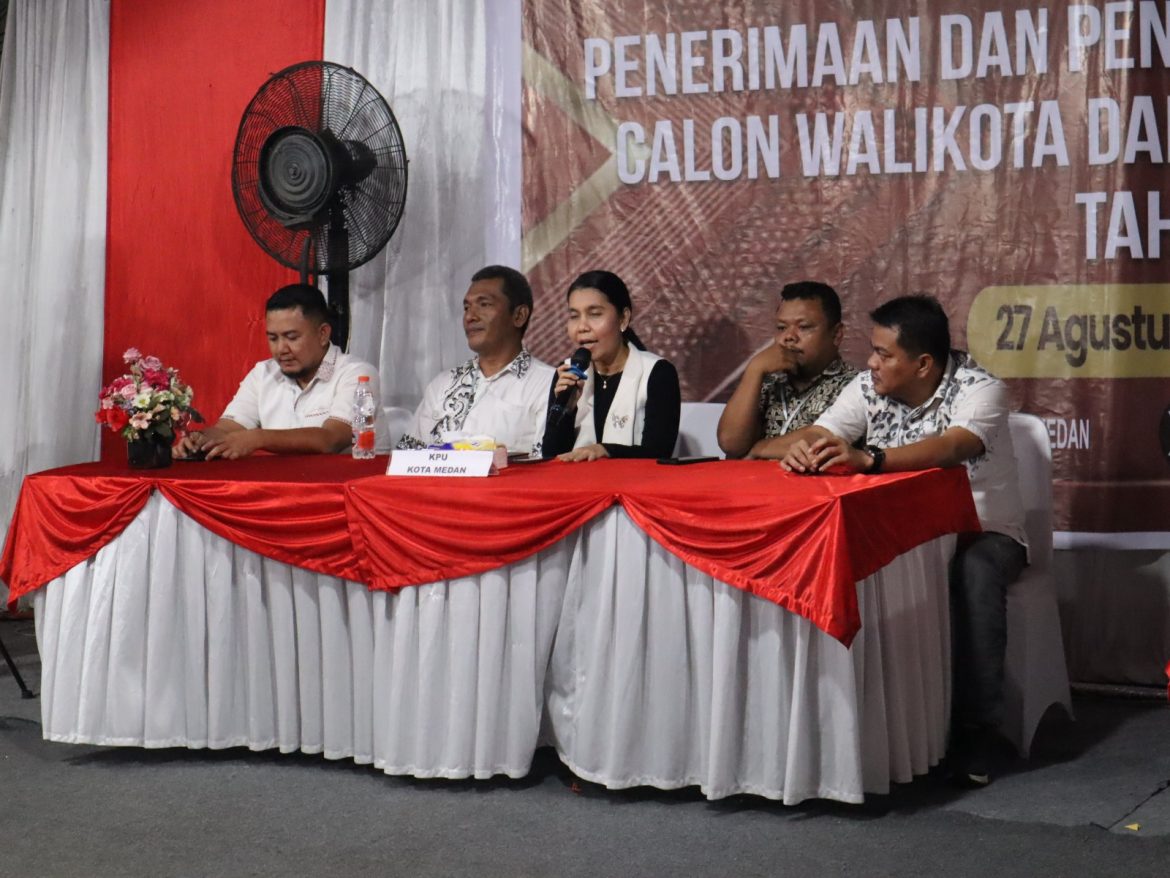 KPU Medan Terima Hasil Pemeriksaan Kesehatan Tiga Paslon Wali Kota dan Wakil Wali Kota Medan.