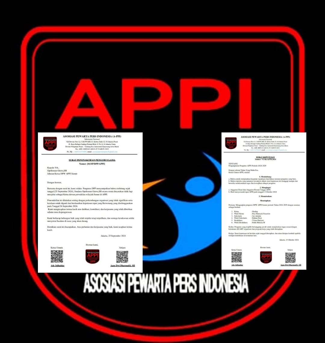 OG’ Telah Dibekukan Oleh DPP A-PPI Pusat, Ini Kata Ketua DPW Sumut!!