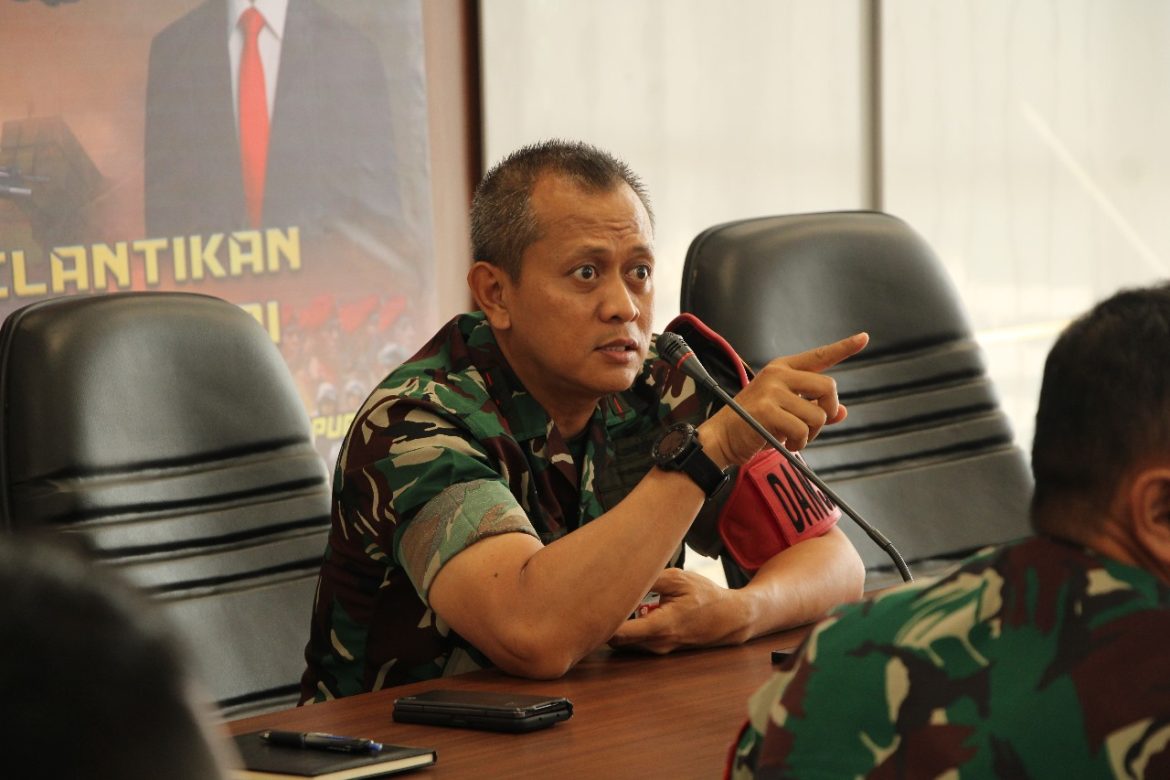 Pangkoopsud I Pimpin Briefing Satgas Udara Tekankan Setiap Personel untuk Safety dan Alert dalam Jalankan Misi.
