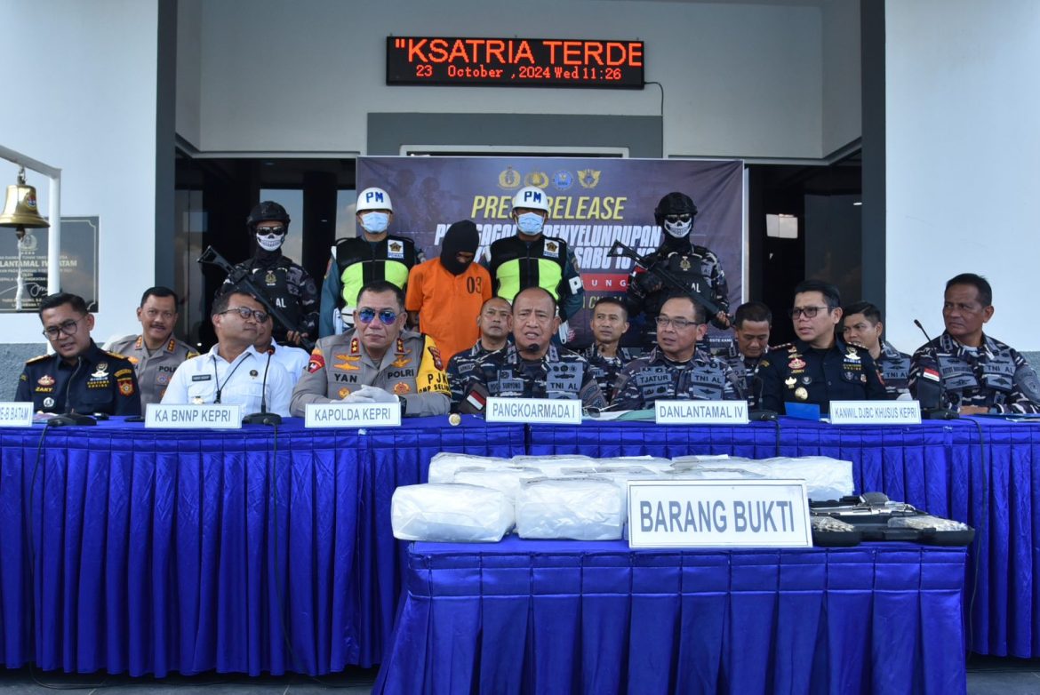 Penyelundupan Narkoba Jaringan Internasional Berhasil Digagalkan TNI AL