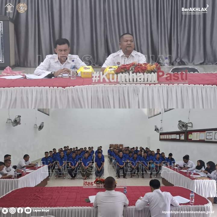 Lapas Kelas llA Binjai laksanakan Sidang Tim Pengamat Permasyarakatsn (TPP)