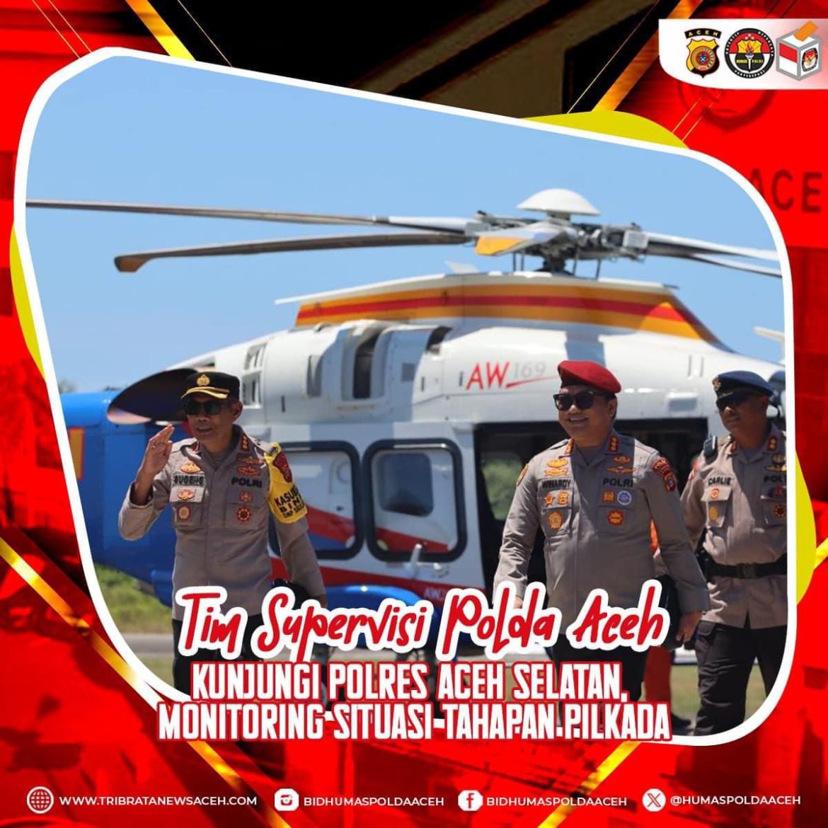 Tim Supervisi Polda Aceh Kunjungi Polres Aceh Selatan, Monitoring Situasi Tahapan Pilkada.