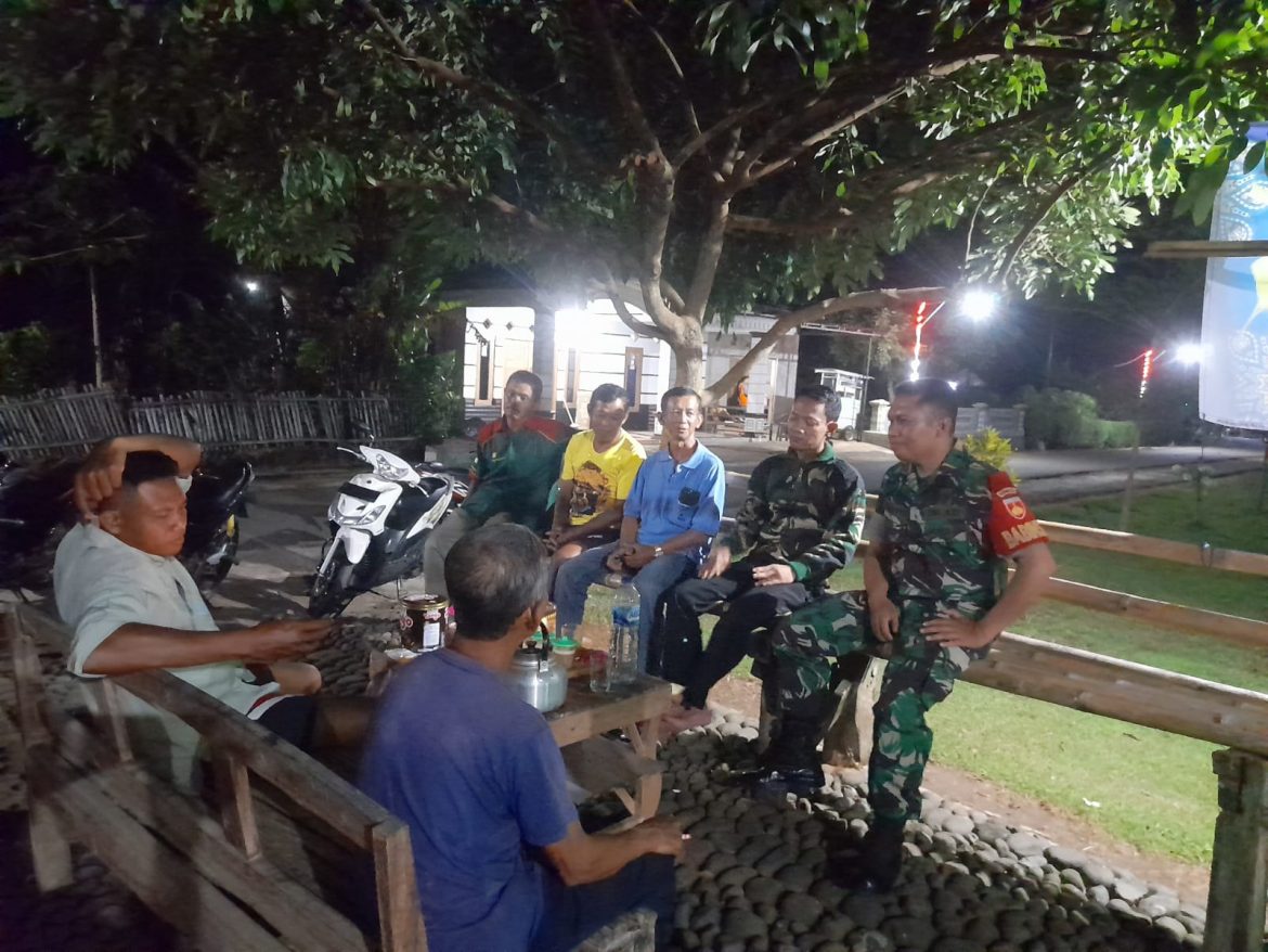 Babinsa Pojok Ingatkan Warga Waspada Gangguan Kamtipmas