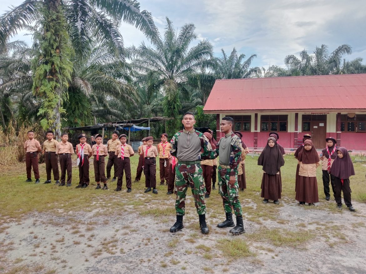 *Tanamkan Jiwa Nasionalisme, Satgas Pamtas Yonarmed 11 Kostrad Gelar Wawasan Kebangsaan*