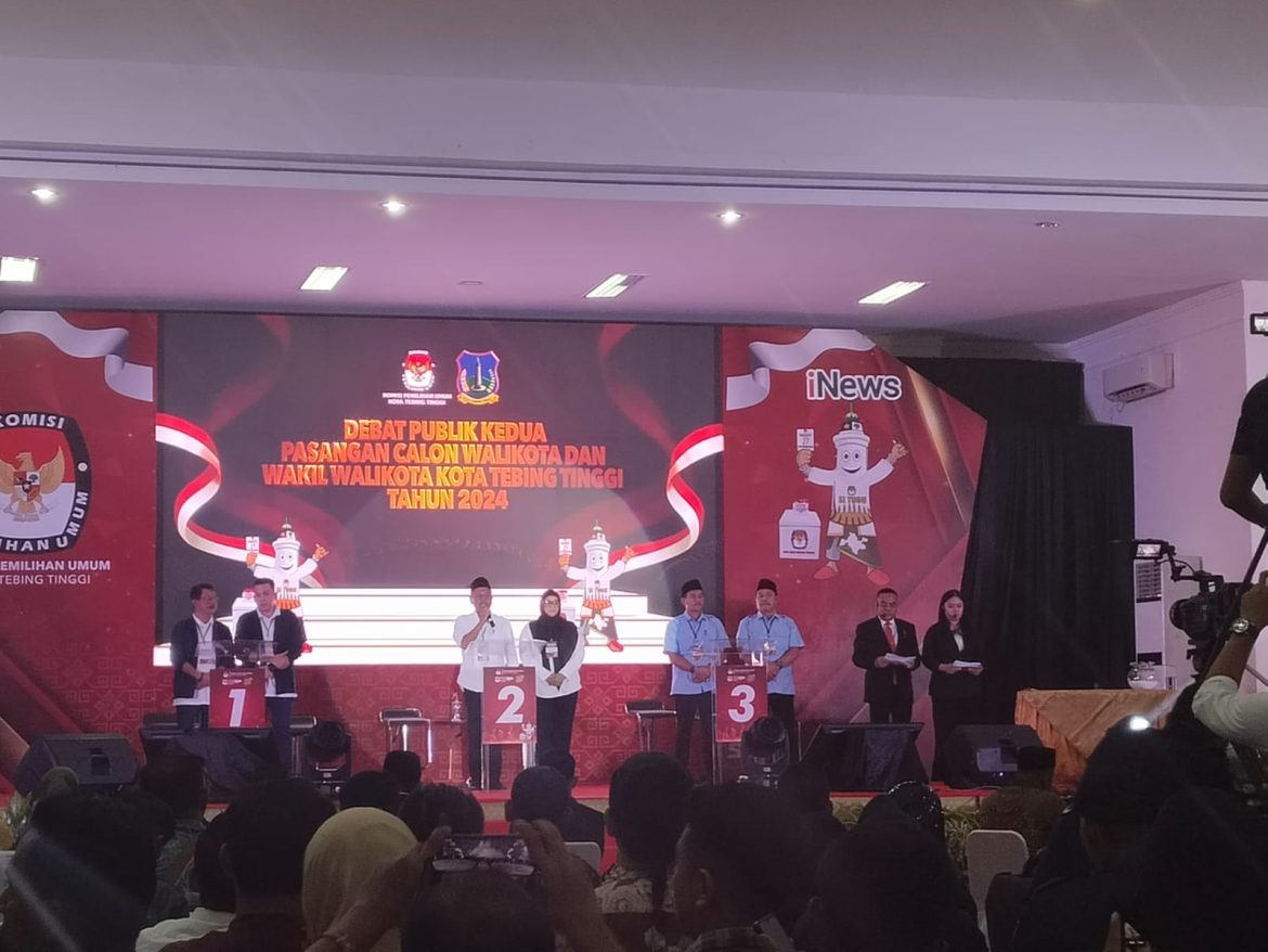 Debat Publik Kedua Paslon Walikota dan Wakil Walikota Di Gelar KPU Tebing Tinggi.