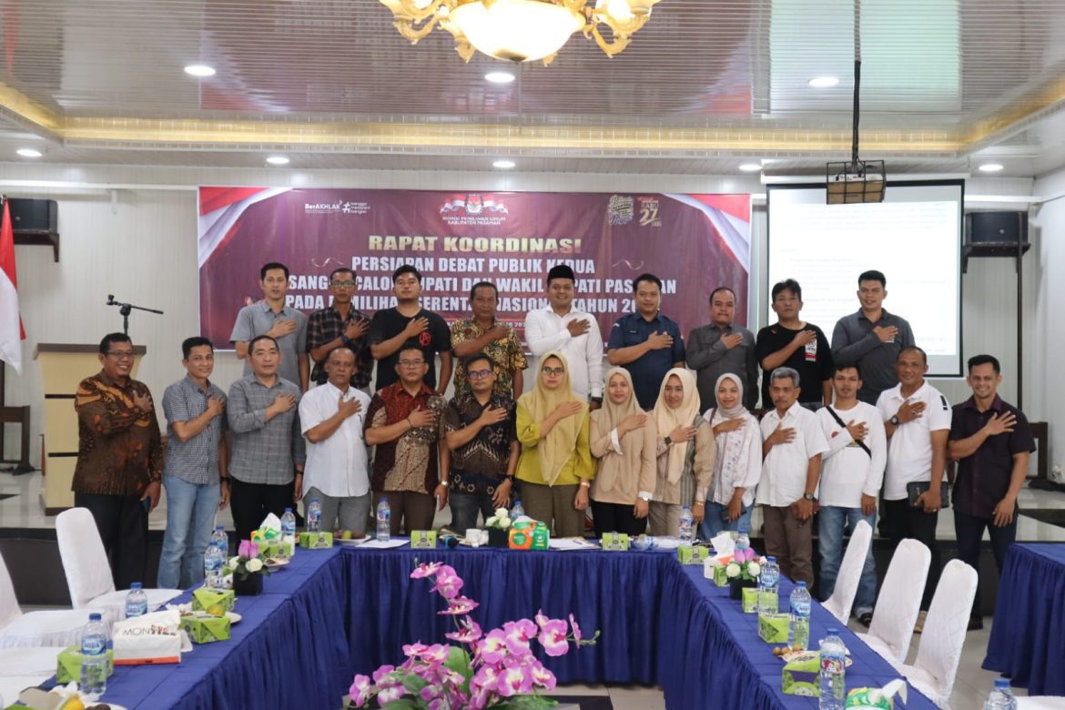 KPU Pasaman: Debat Publik Kedua Digelar Jam 9 Pagi, Selasa 12 November 2024