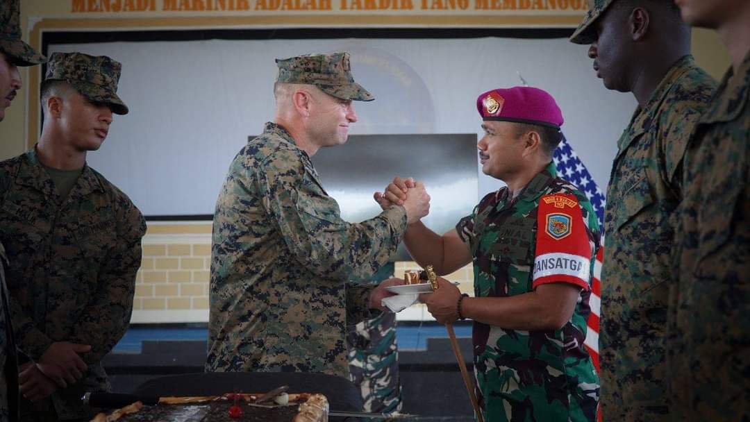 Prajurit Petarung Malaka dan 13th MEU (USMC) Rayakan HUT U.S Marine yang Ke 249 TH