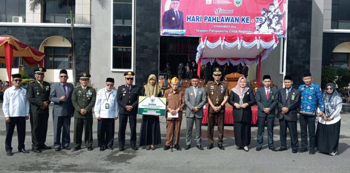Semangat Peringatan Hari pahlawan, Pasaman gelar upacara Bendera,