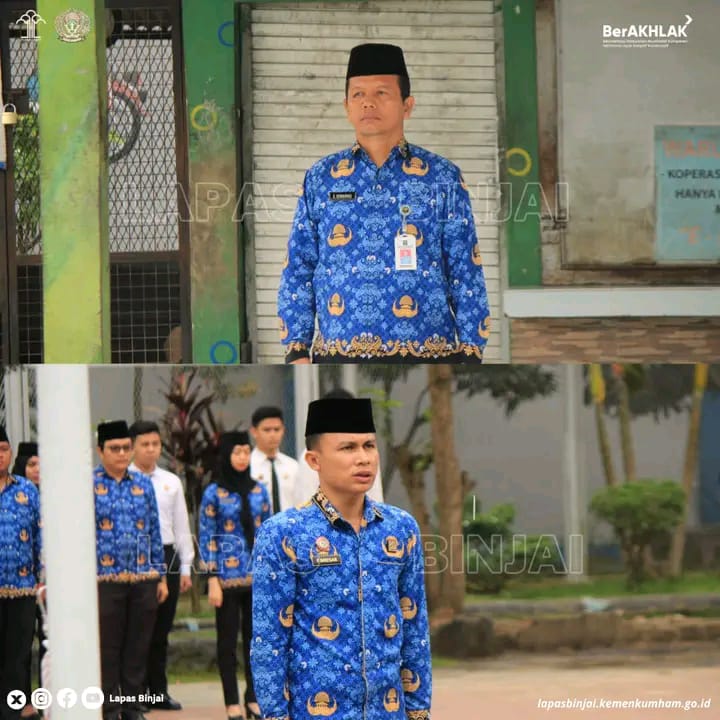 Lapas Kelas llA Binjai Laksanakan Upacara Peringatan Hari Pahlawan
