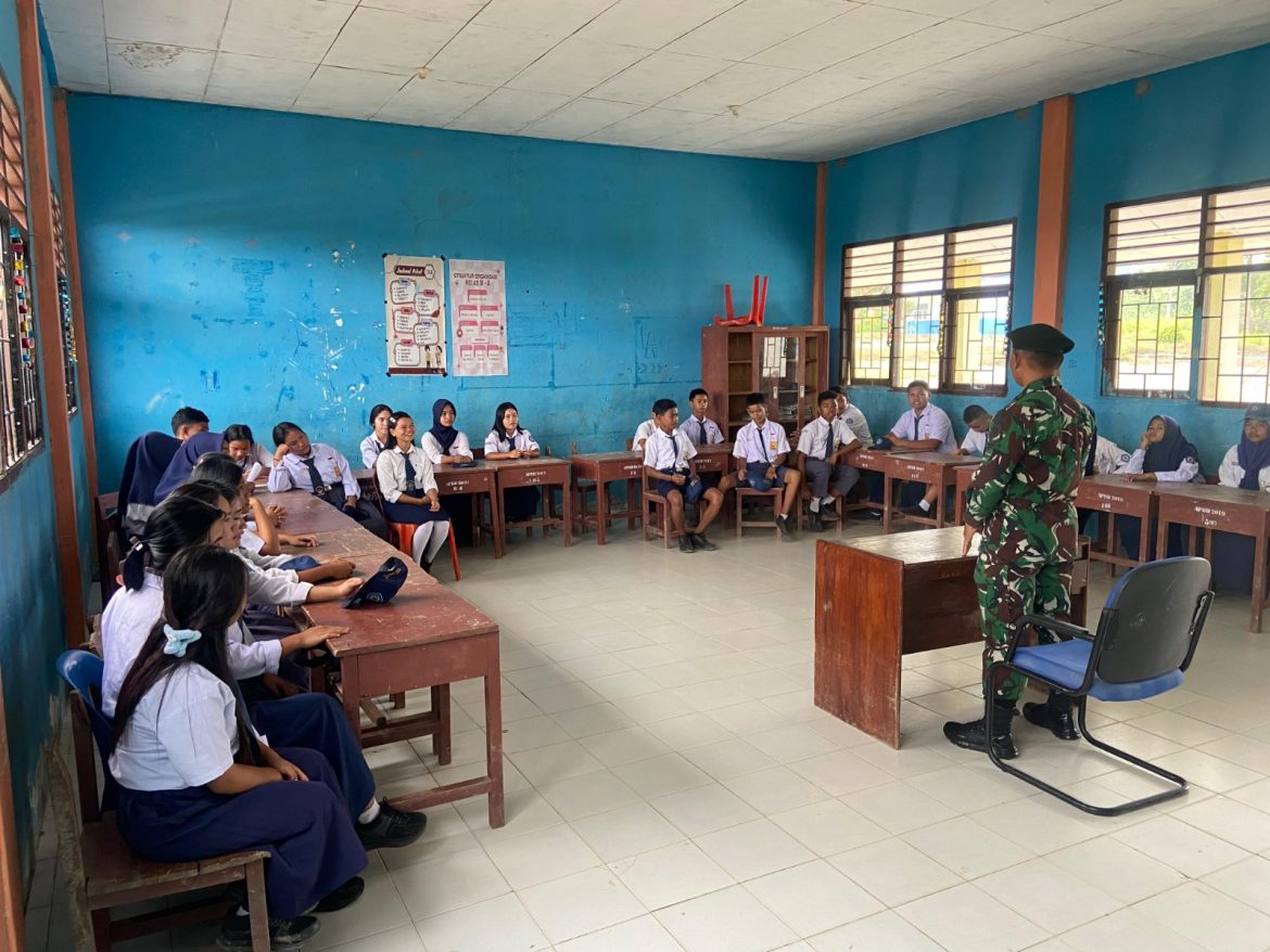 *Pengabdian Melalui Pendidikan, Satgas Pamtas Yonarmed 11 Kostrad Wujudkan Harapan Generasi di Perbatasan*