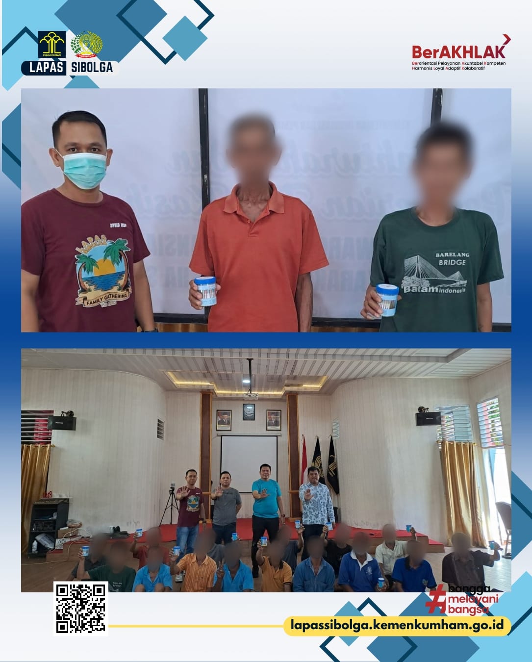 *Komitmen Berantas Narkoba, Lapas Sibolga Lakukan Tes Urin Kepada Warga Binaan