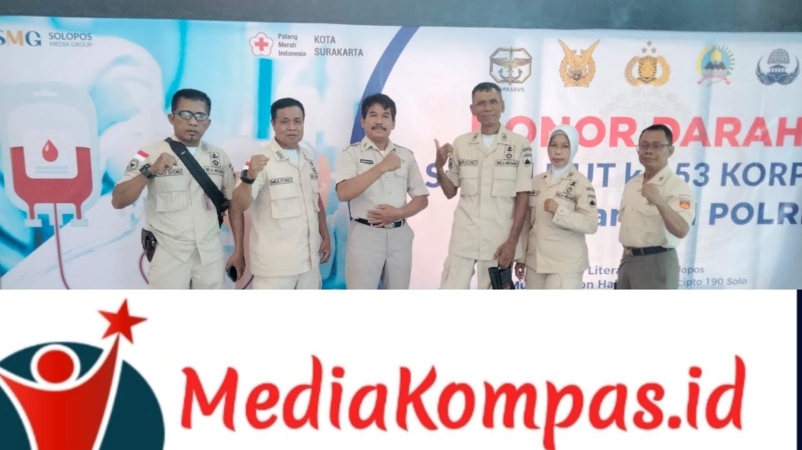 PNS Kodim 0735 Surakarta Ikuti Donor Darah Dalam Rangka HUT Ke-53 Korpri Tahun 2024