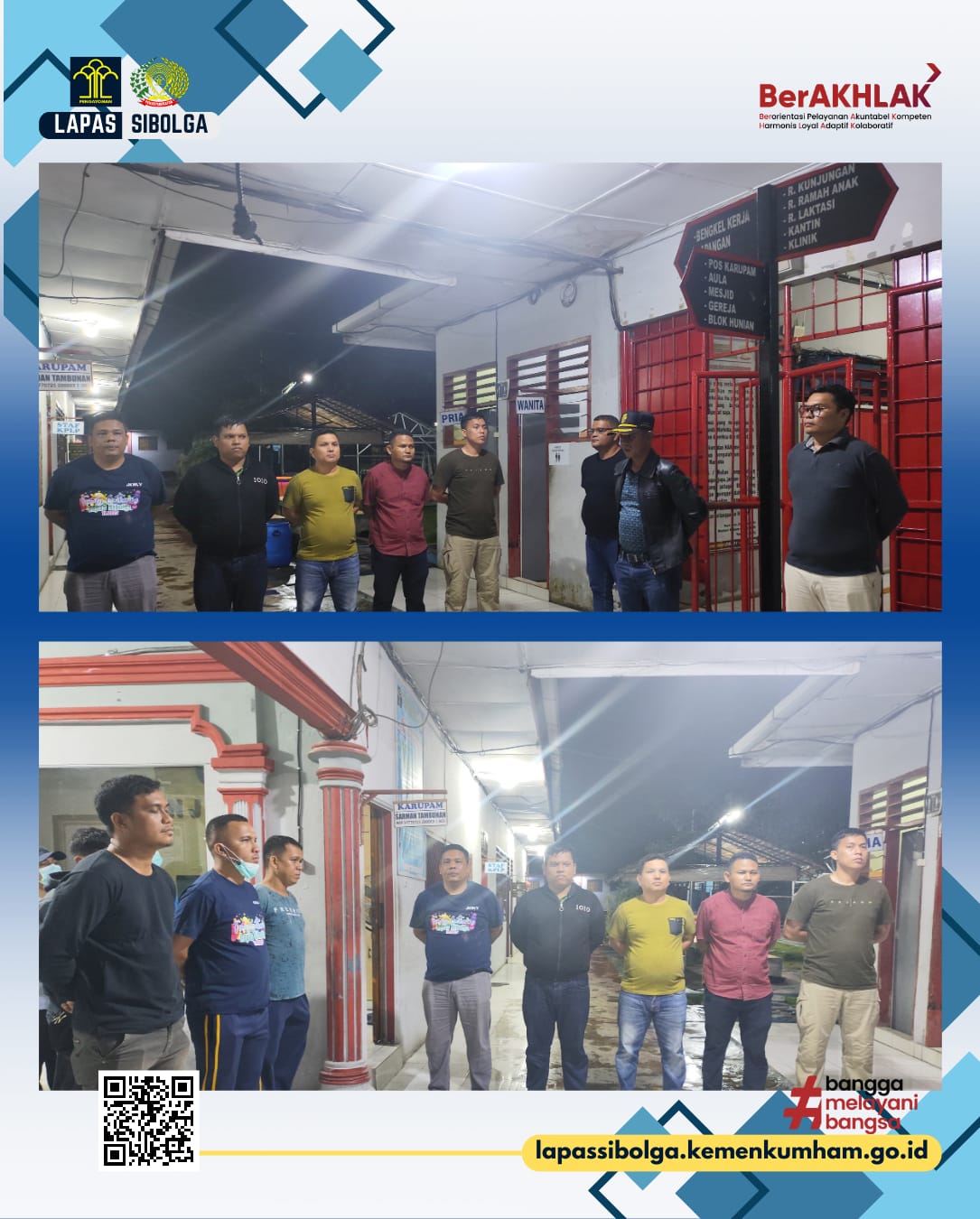 Tingkatkan Keamanan dan Ketertiban, Lapas Kelas IIA Sibolga Gelar Razia Kamar Hunian