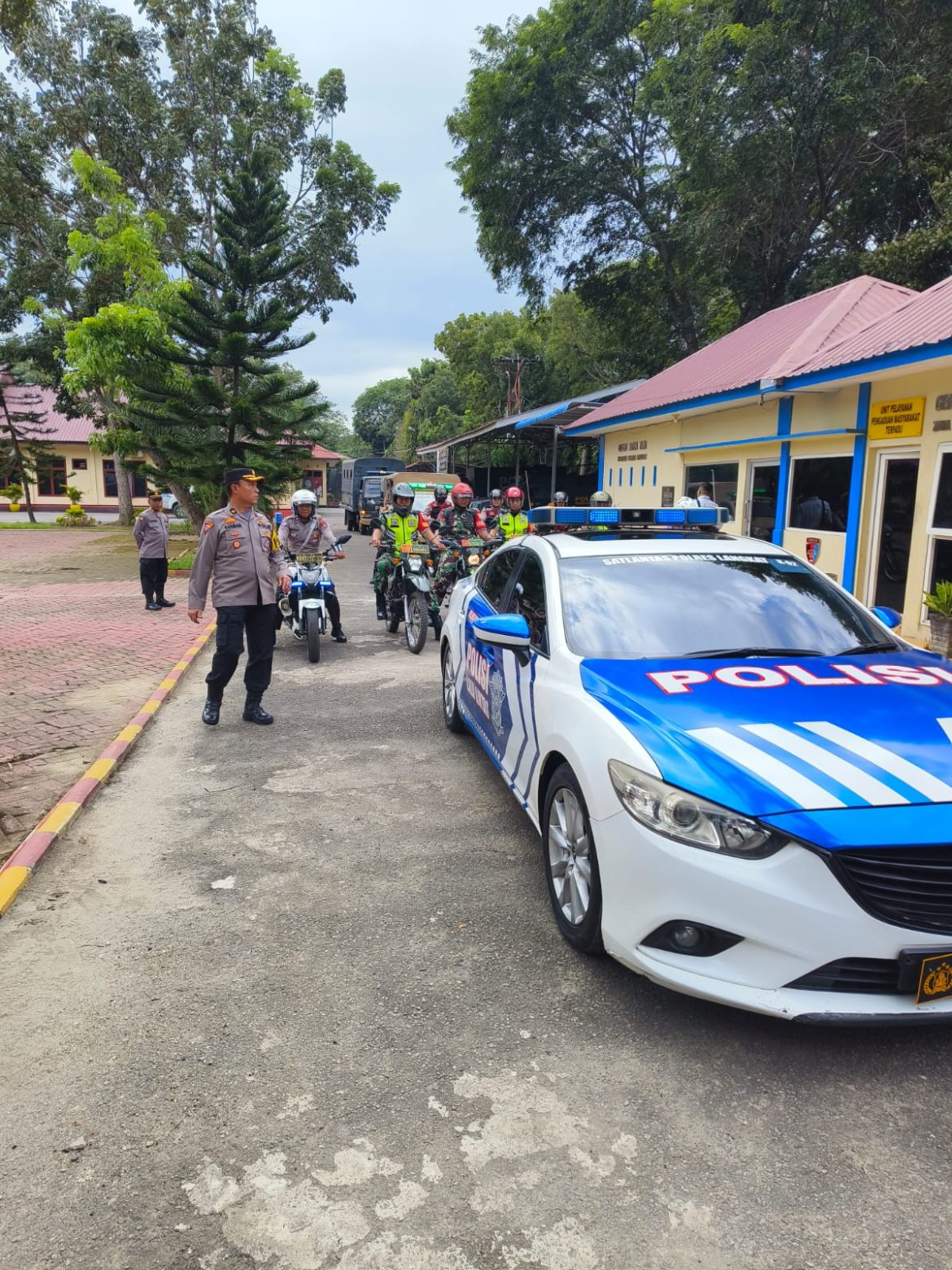 Polres Langkat Gelar Patroli Skala Besar Bersama TNI, Satpol PP, dan Dishub untuk Jaga Keamanan Wilayah