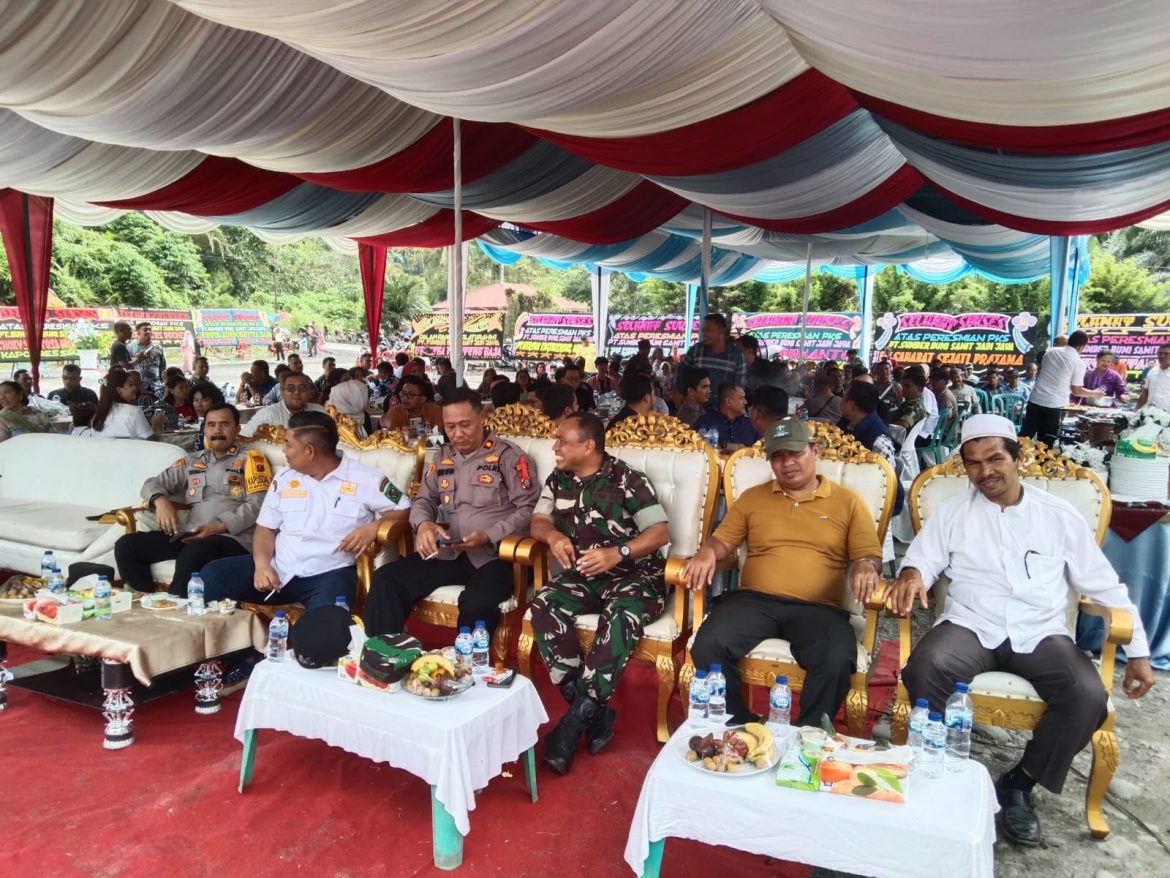 Kapolsek Tanah Jawa Hadiri Peresmian Pabrik Kelapa Sawit, Sampaikan Pesan Anti Radikalisme dan Dukungan Pemilu Damai