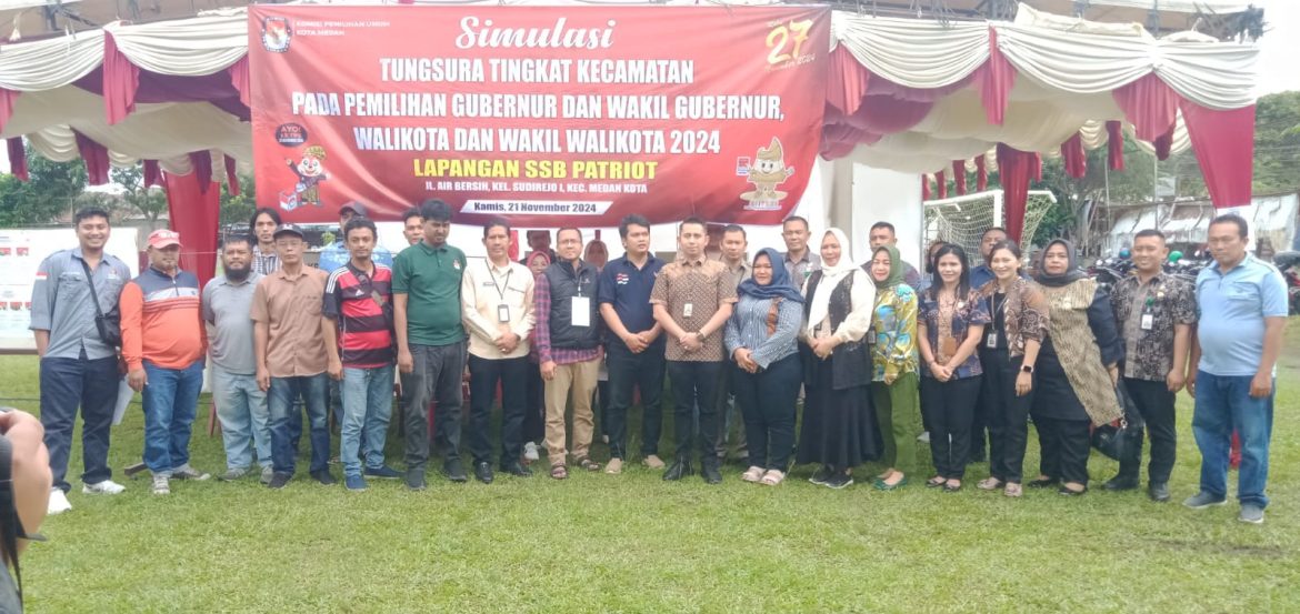 Mantapkan Kesiapan PPK, KPU Kota Medan Gelar Simulasi Pungut Hitung Suara di TPS