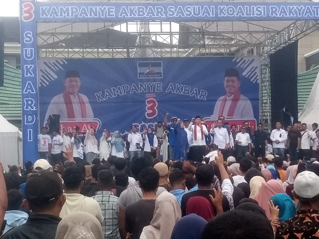 Kampanye Akbar Paslon No Urut 3 Sabar AS – Sukardi ( SASUAI ) Gemparkan Pasaman,