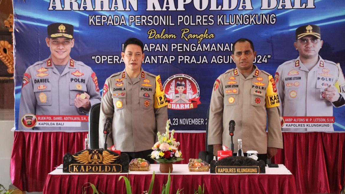 *Kunker Ke Polres Klungkung, Kapolda Bali Tegaskan Netralitas Polri di Pilkada adalah Harga Mati*