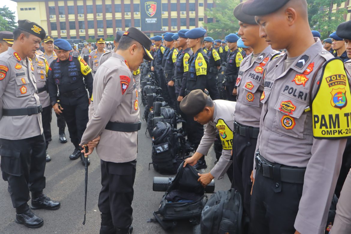 Polda Lampung Kerahkan 1.229 Personel untuk Amankan Pilkada Serentak 2024*
