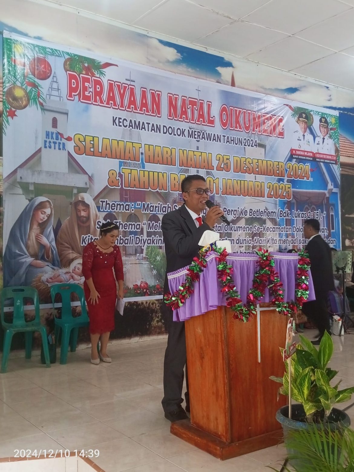 Sukacita Natal Oikumene 2024, Umat Kristiani Kecamatan Dolok Merawan, Karyawan Bersama Masyarakat Rayakan Kelahiran Yesus Kristus