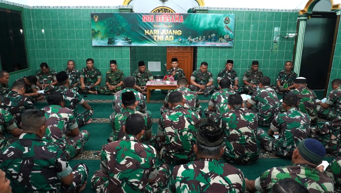 Peringati Hari Juang TNI AD , Kodim Boyolali Laksanakan Doa Bersama
